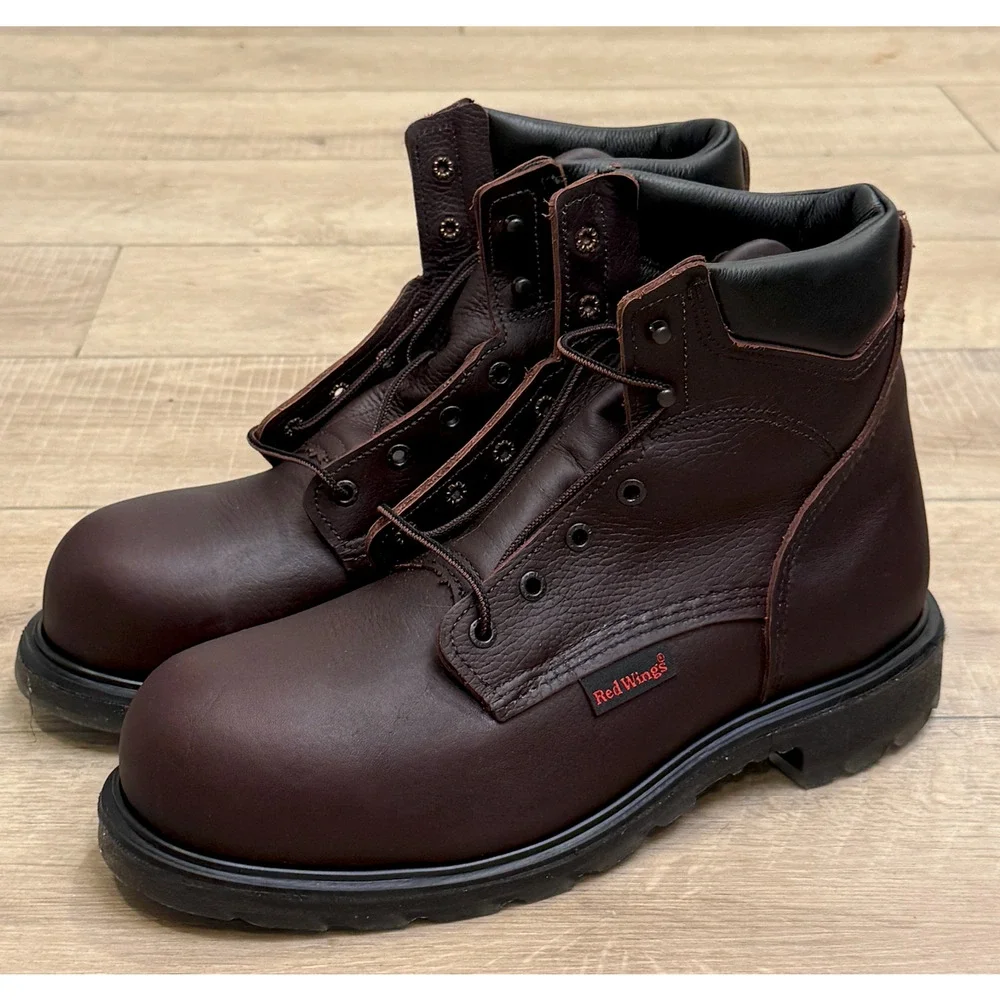 NEW RED WING 2406 SUPERSOLE 2.0 6-INCH SAFETY TOE BOOTS SZ 10.5 B